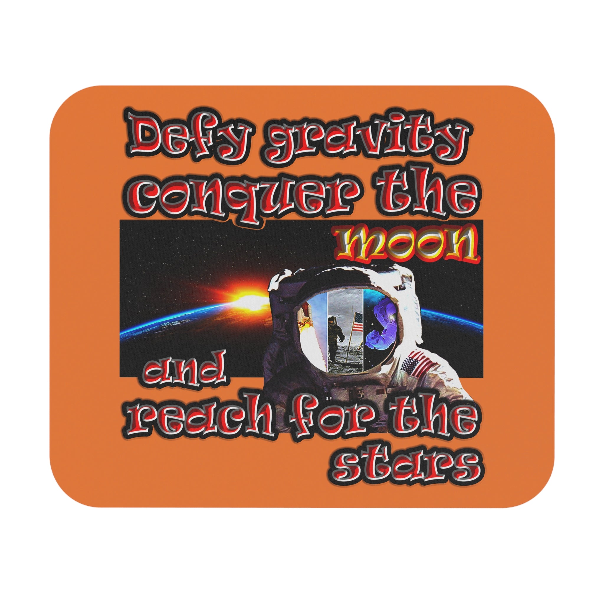 defy conquer reach - Mouse Pad (Rectangle) (crusta)