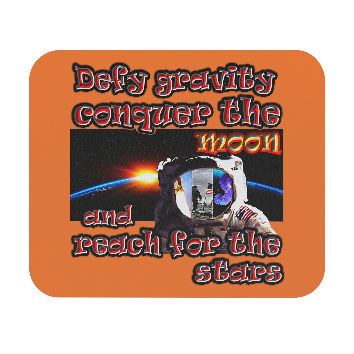 defy conquer reach - Mouse Pad (Rectangle) (crusta)
