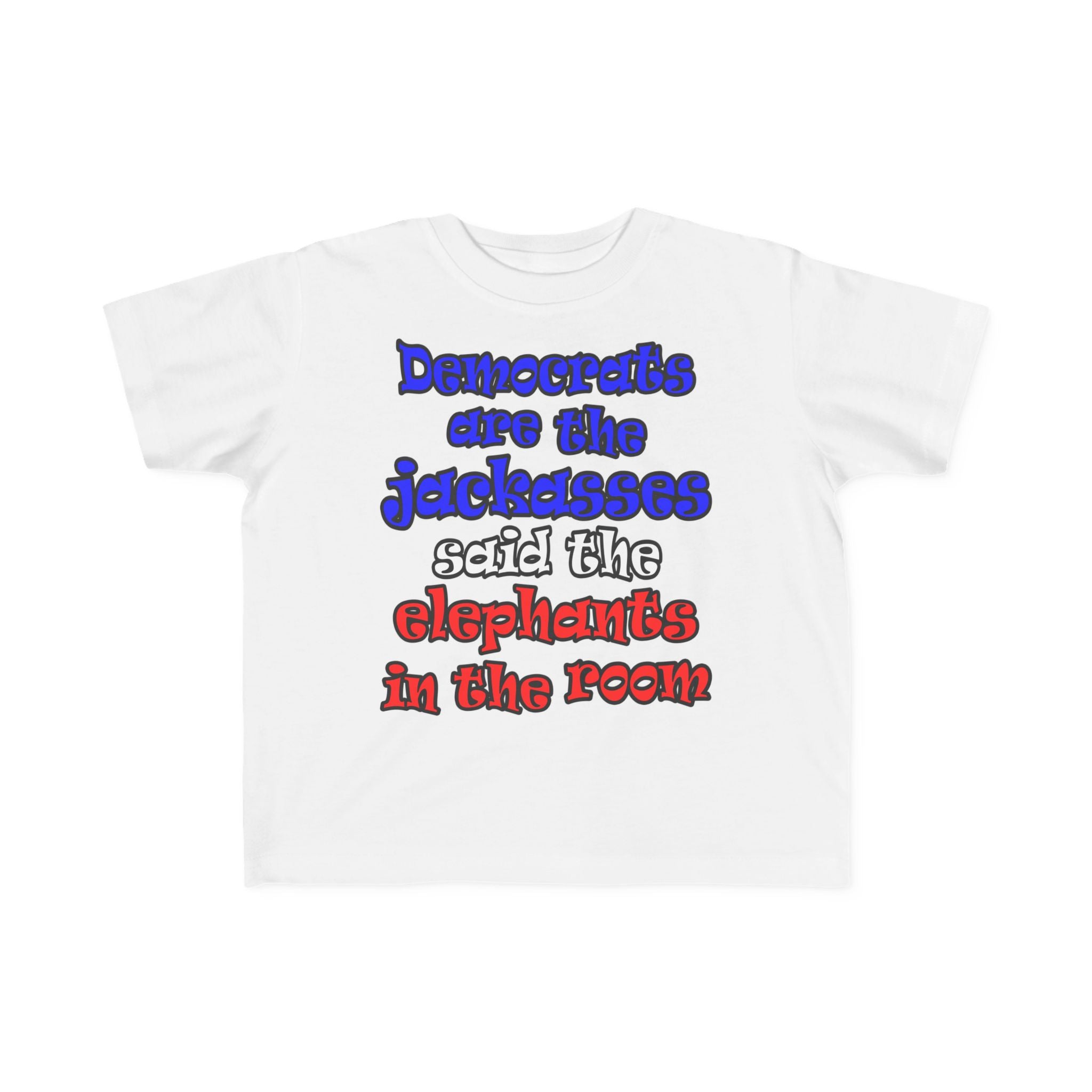 donkeys and elephants - Toddler's Fine Jersey Tee