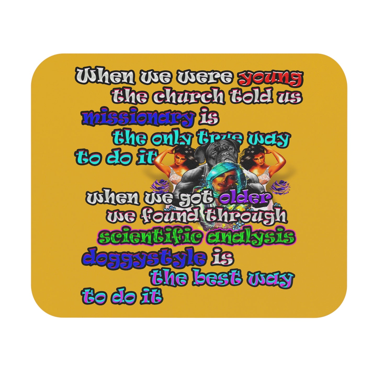 doggystyle - Mouse Pad (Rectangle) (yellow)