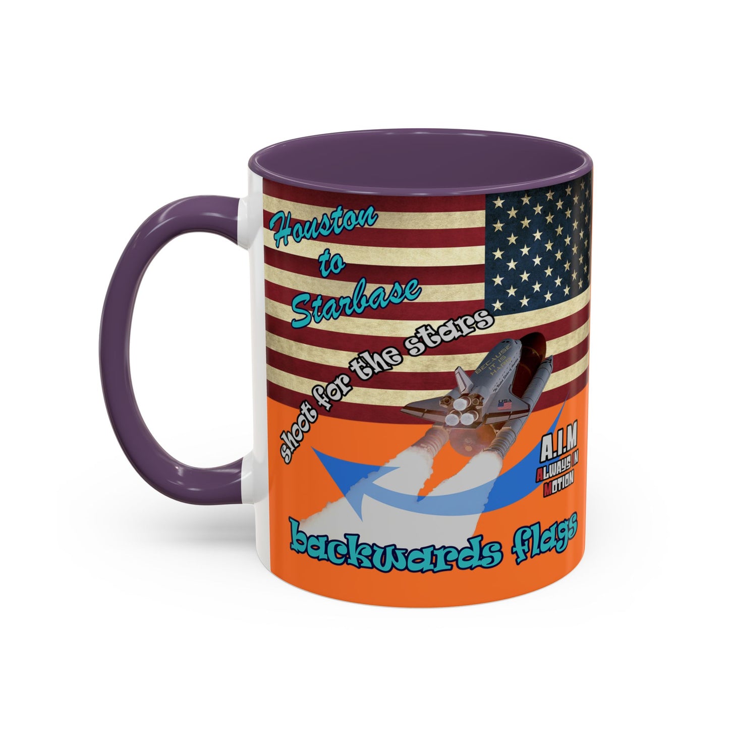 shoot for the stars - Accent Mug (crusta)