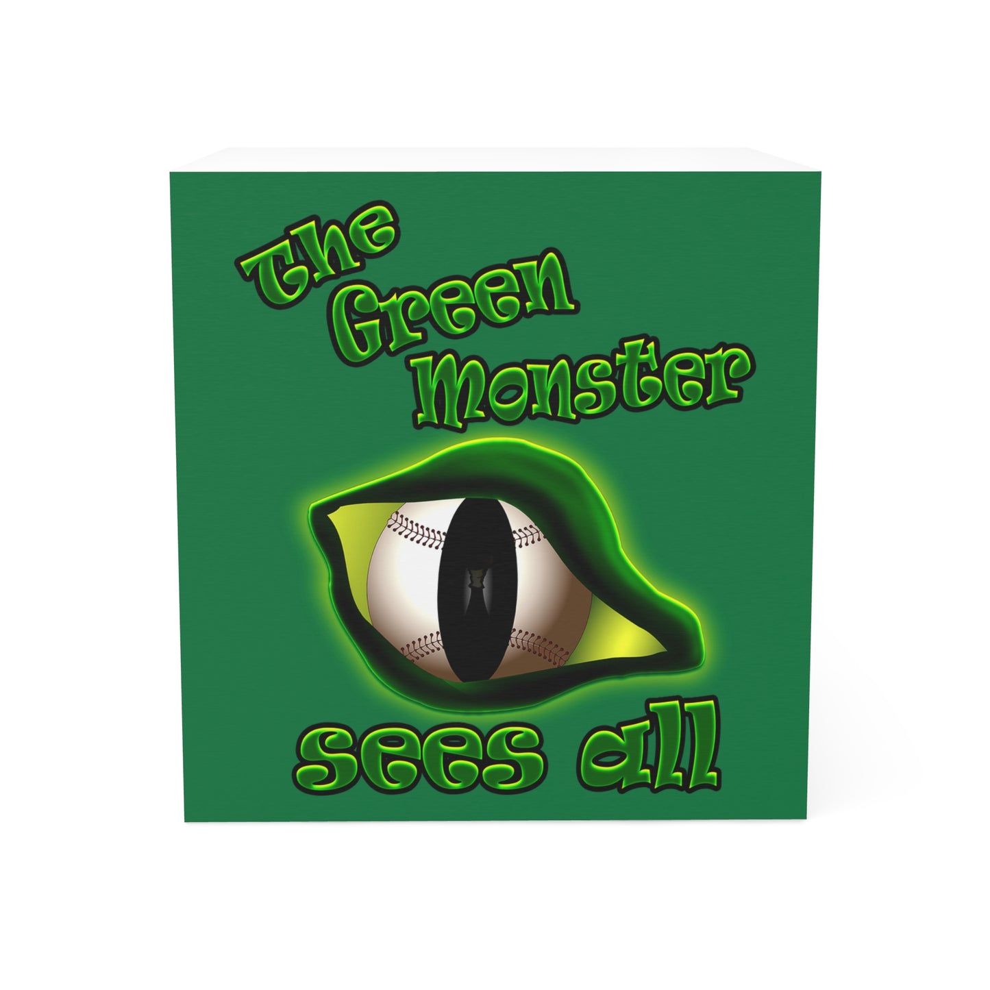 green monster - note cube (dark green)