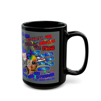 drop the beat - Black Mug (dark grey)