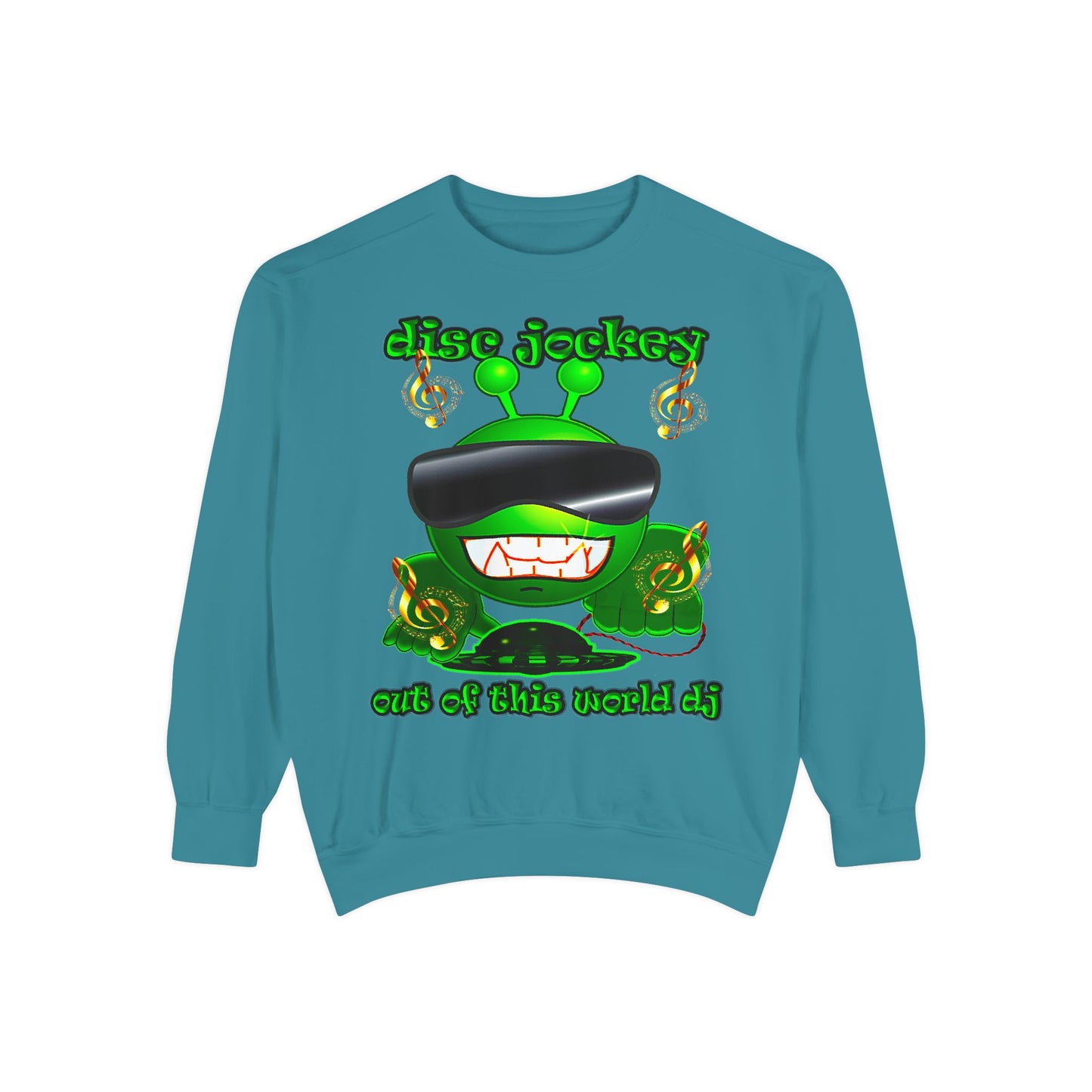 disc jockey - Unisex Garment-Dyed Sweatshirt