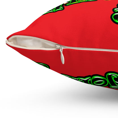 og - Spun Polyester Square Pillow - (red)