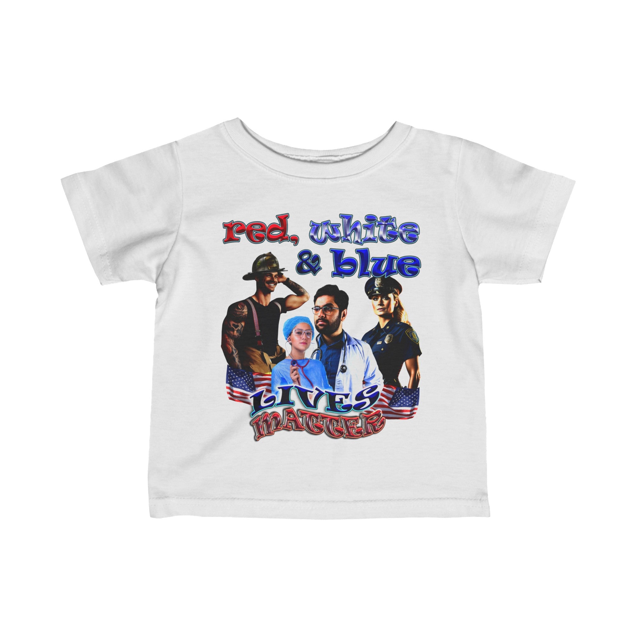 rw&b lives matter - Infant Fine Jersey Tee