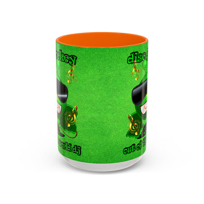 disc jockey - Accent Mug (green turf)