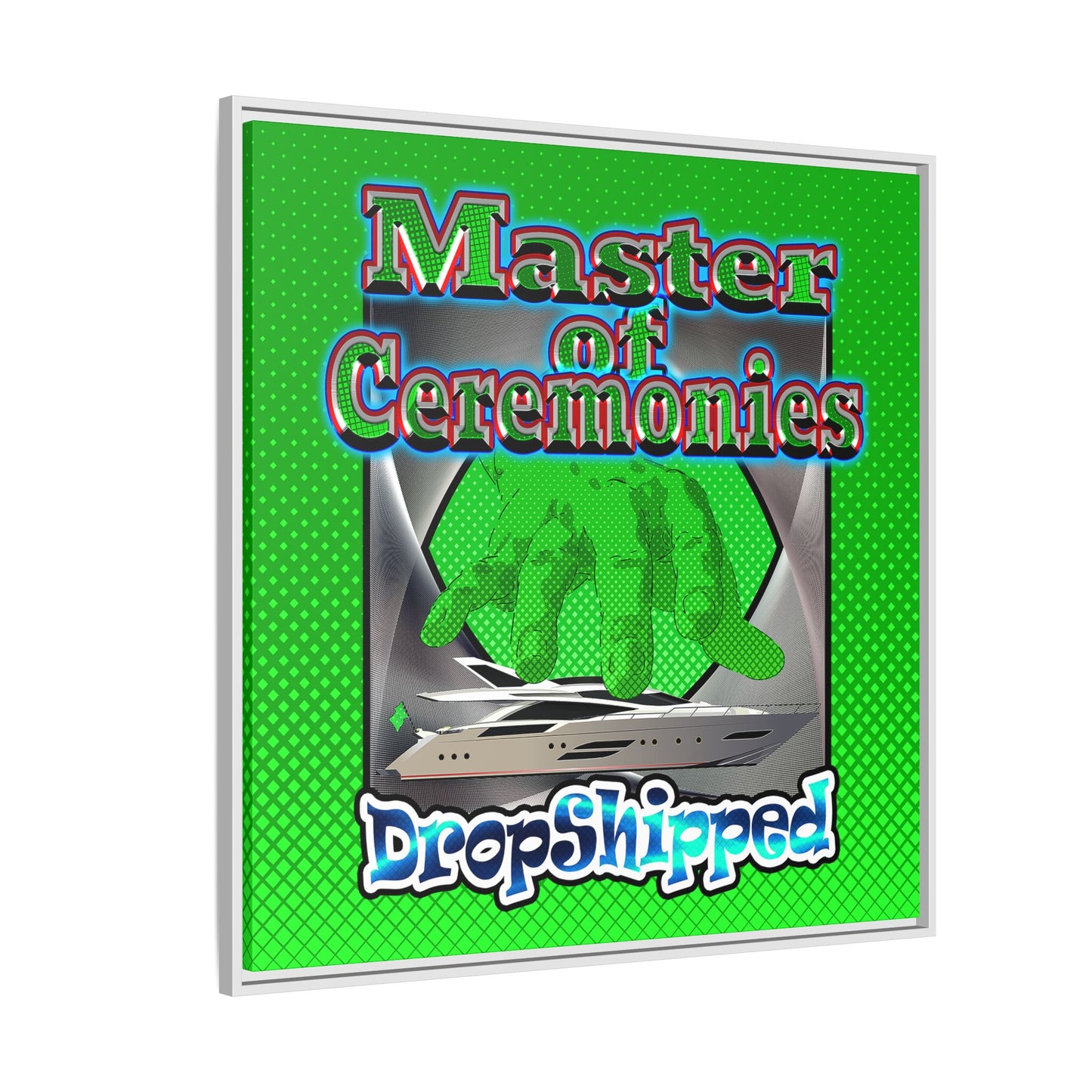 logo - framed canvas art (logo green)