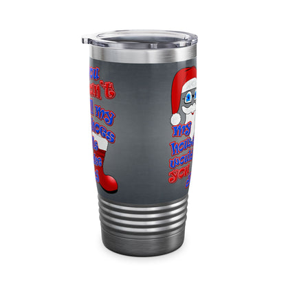 santa's shoes - Ringneck Tumbler, 20oz (grey-light grey)