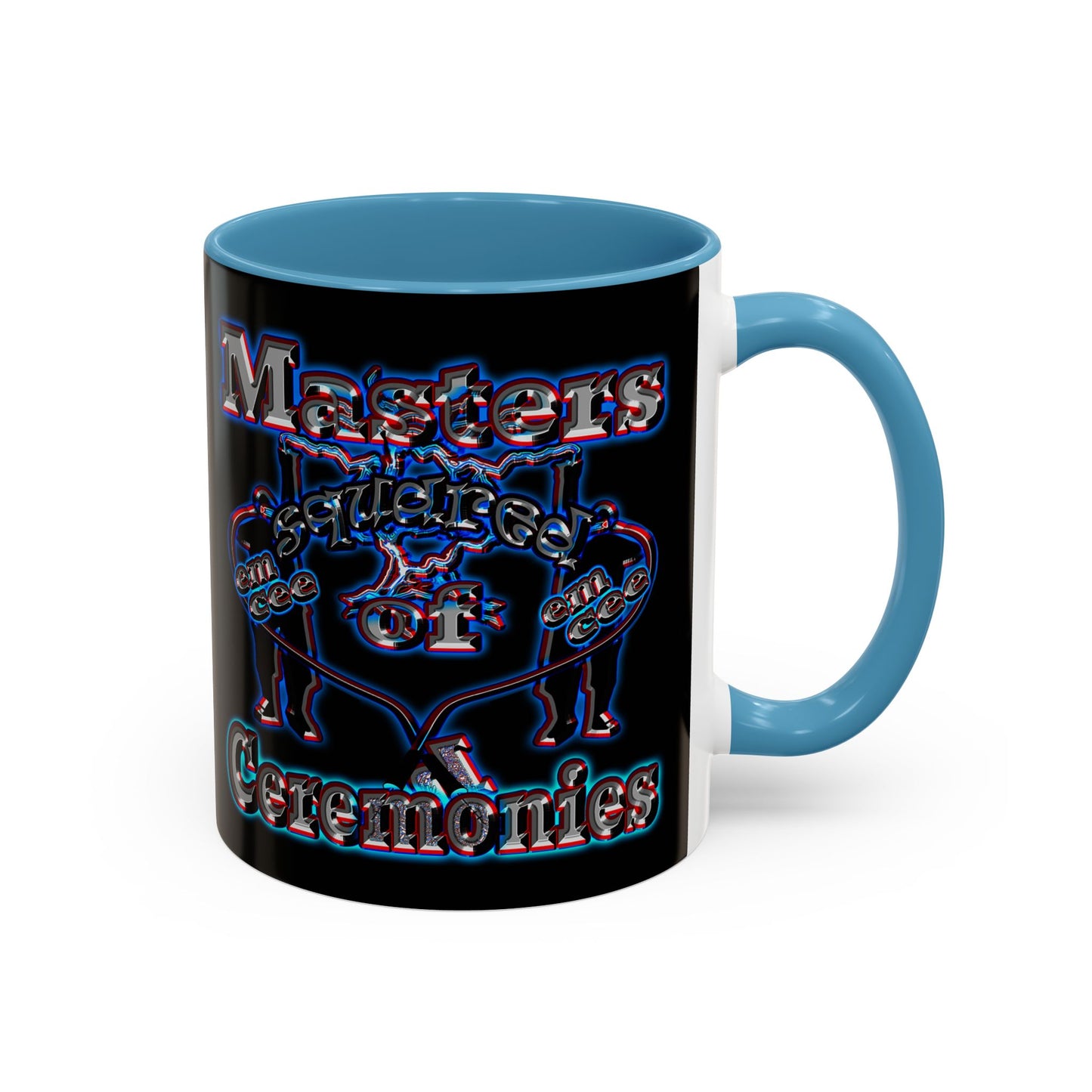 em cee squared - Accent Mug (black)