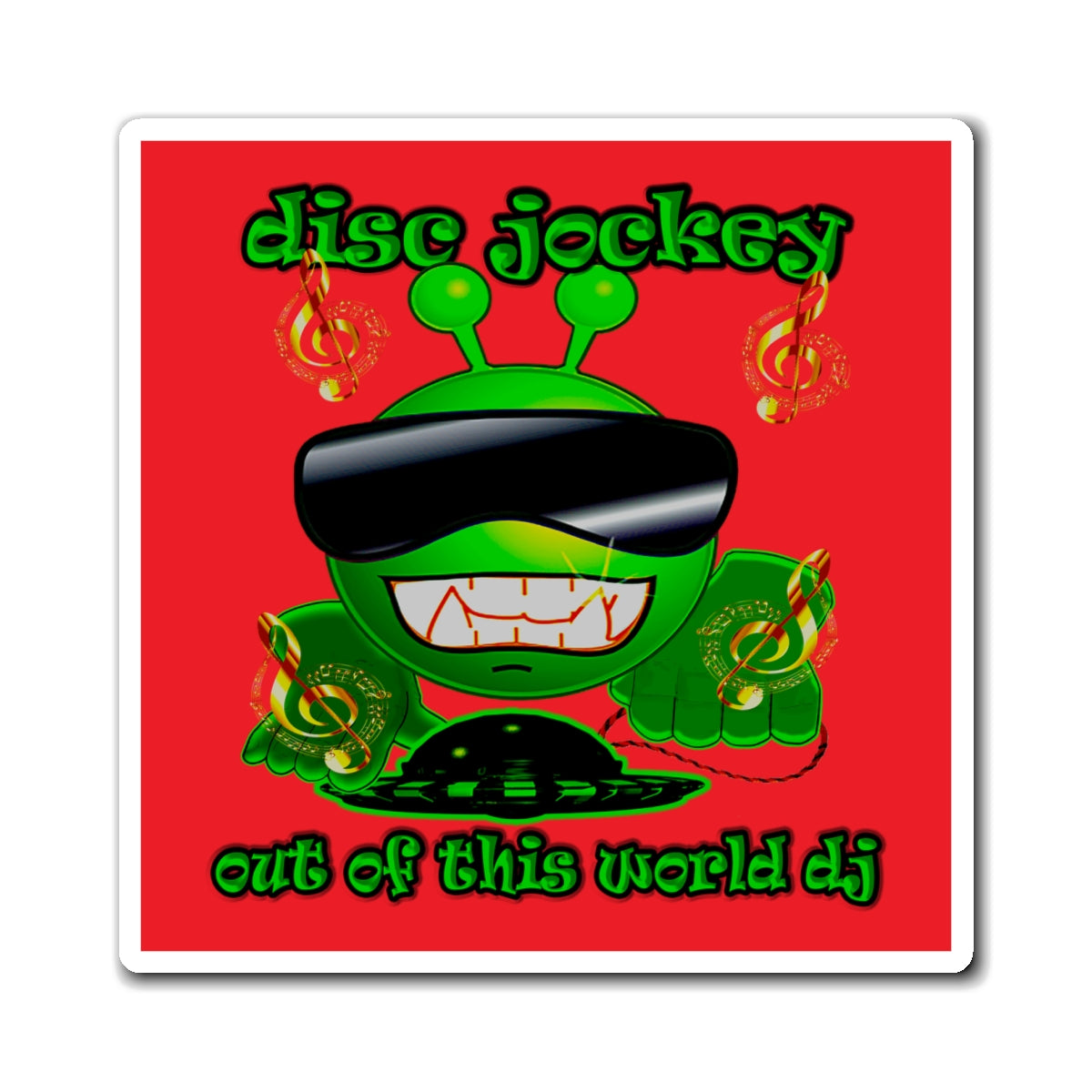 disc jockey - Magnets - (red)