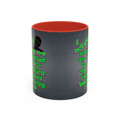 noticed you noticing - Accent Mug (grey-light grey)