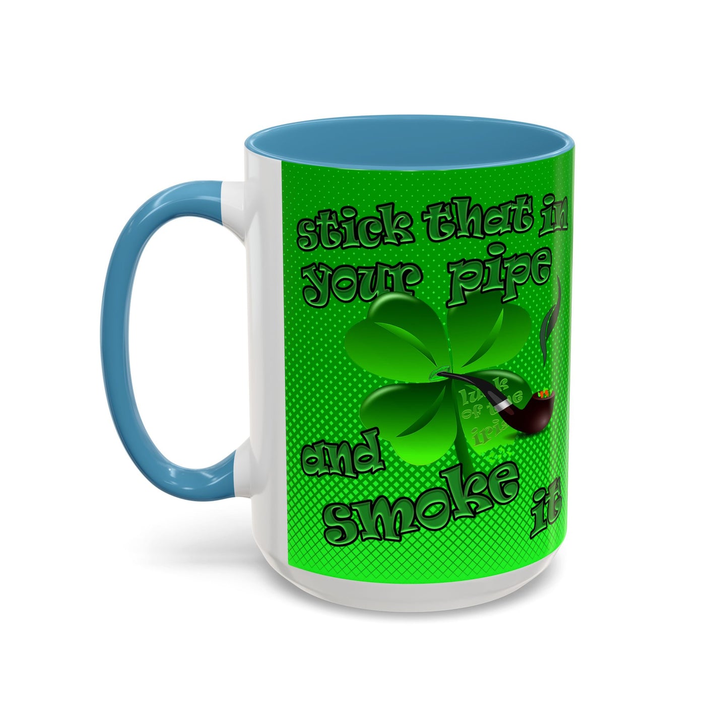 celtics logo - Accent Mug (logo green)