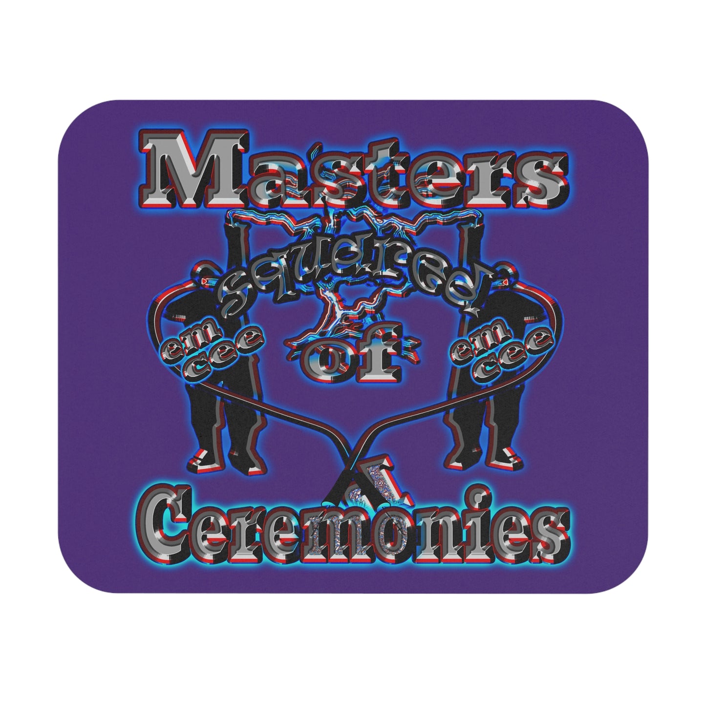 em cee squared - Mouse Pad (Rectangle) (purple)