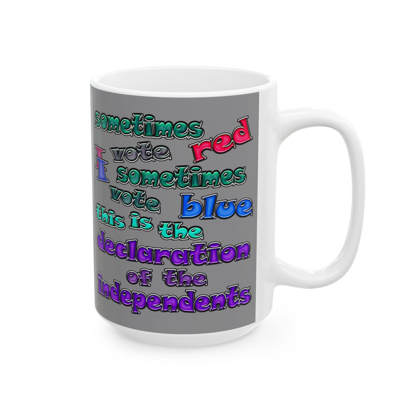 declaration of the independents - White Mug (grey)