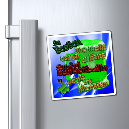 celtics logo - Magnets - (blue-white wave)