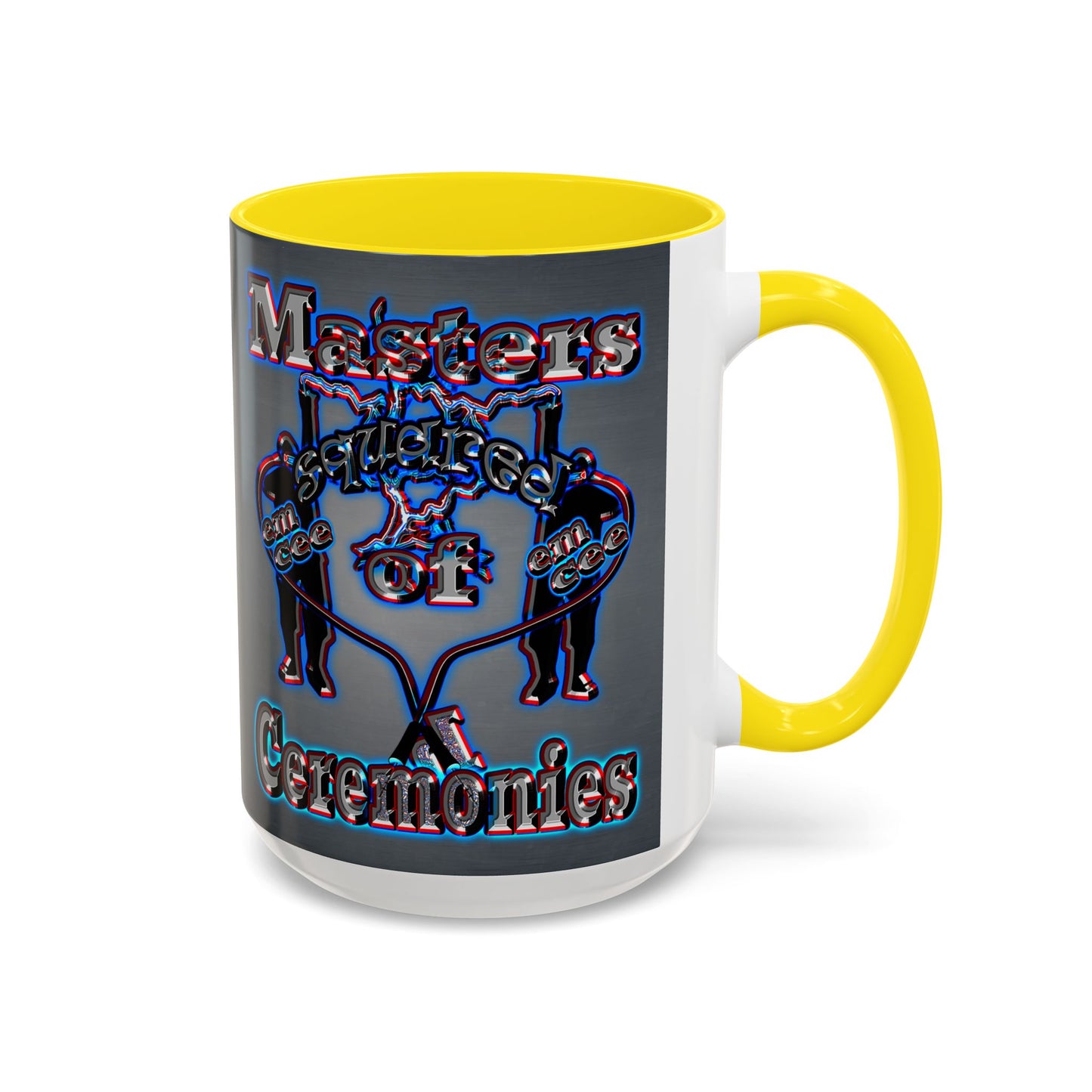 em cee squared - Accent Mug (grey-light grey)