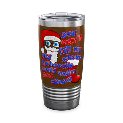 santa's shoes - Ringneck Tumbler, 20oz (brown)