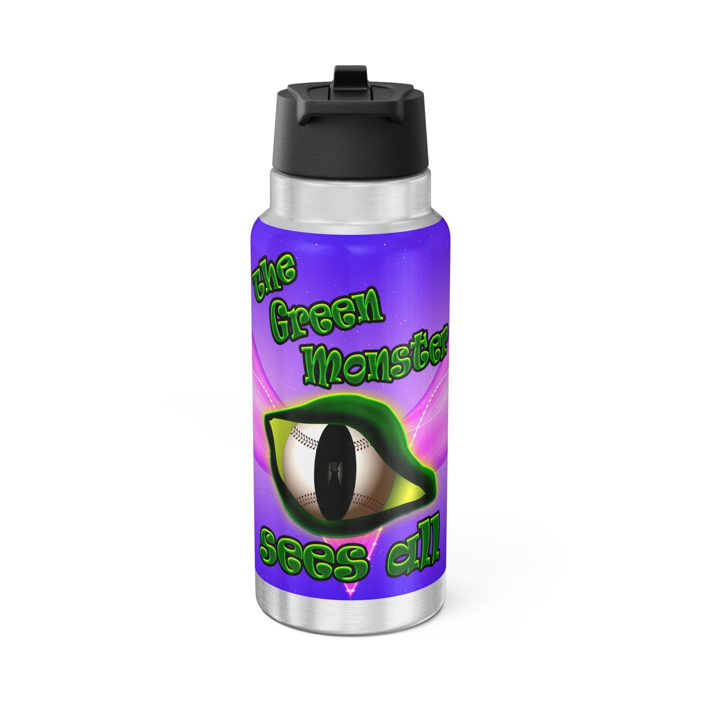 green monster - Gator Tumbler, 32oz  (purple-pink wave)