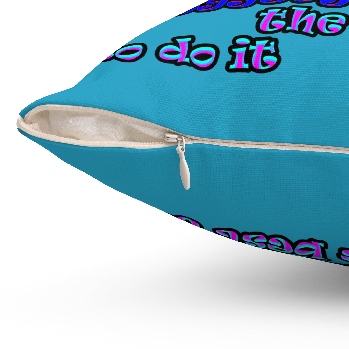 doggystyle - Spun Polyester Square Pillow - (turquoise)