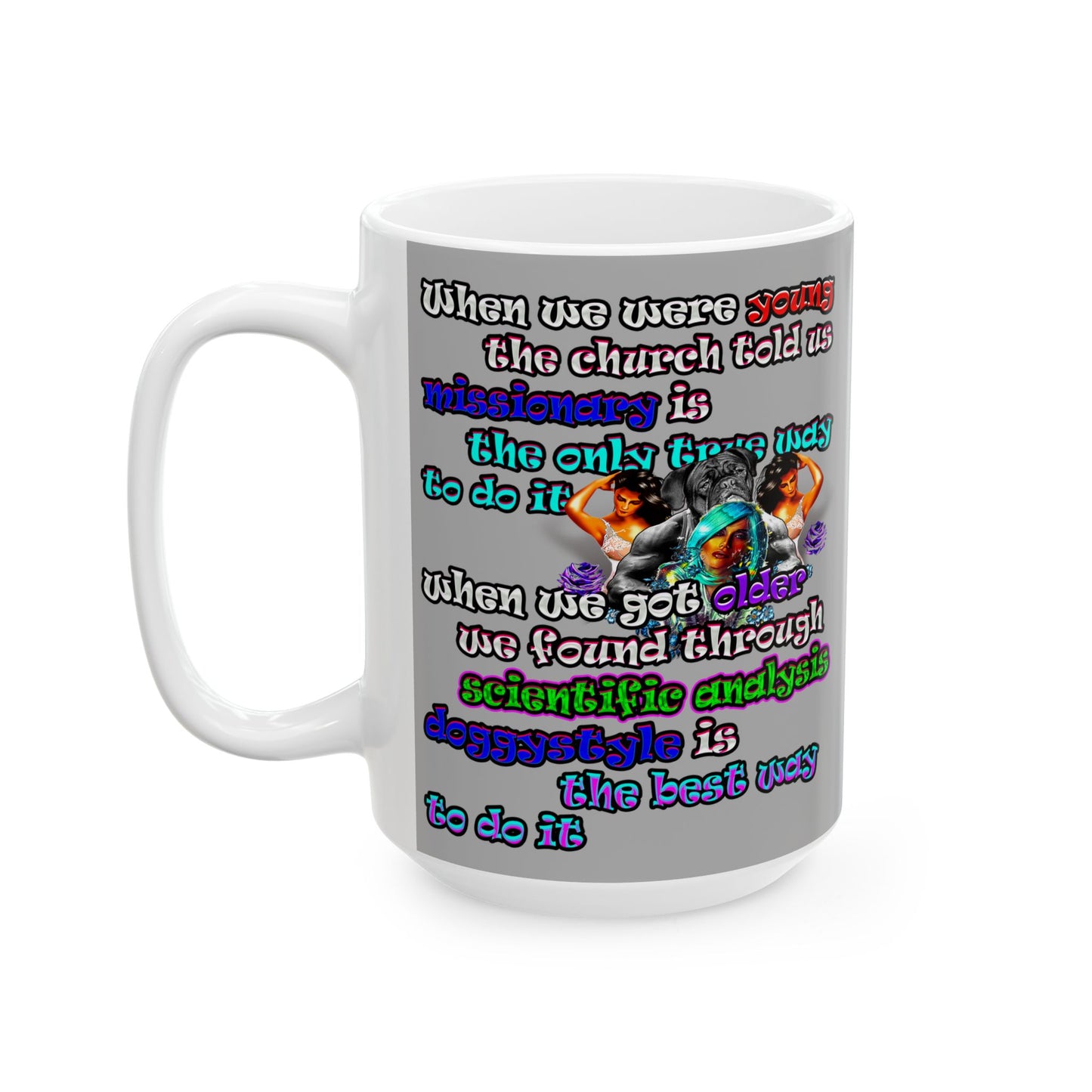 doggystyle - White Mug (light grey)