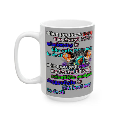 doggystyle - White Mug (light grey)