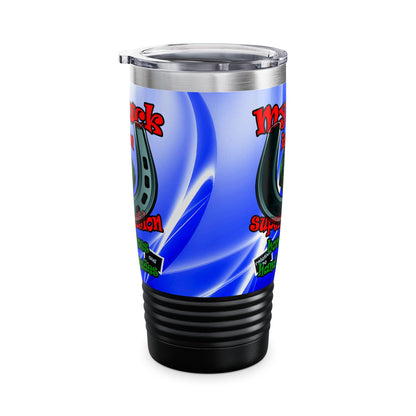 my luck - Ringneck Tumbler, 20oz (blue-white wave)