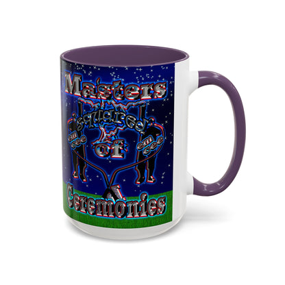 em cee squared - Accent Mug ('snoops' background)