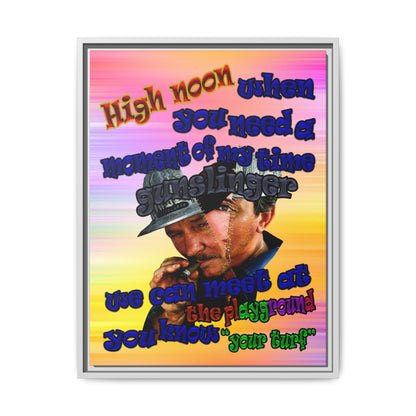 high noon - framed canvas art (color blur)