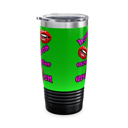 hoes b4 bros - Ringneck Tumbler, 20oz (logo green)