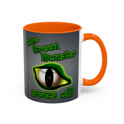 green monster - Accent Mug (grey-light grey)