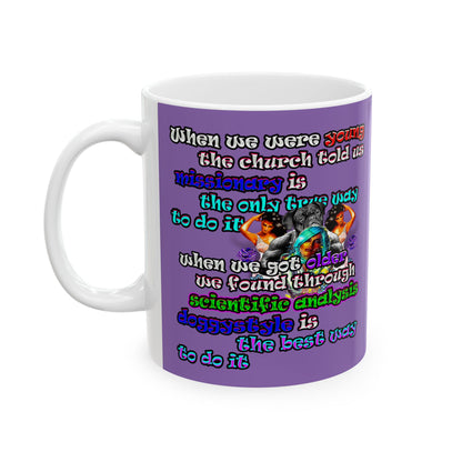 doggystyle - White Mug (light purple)