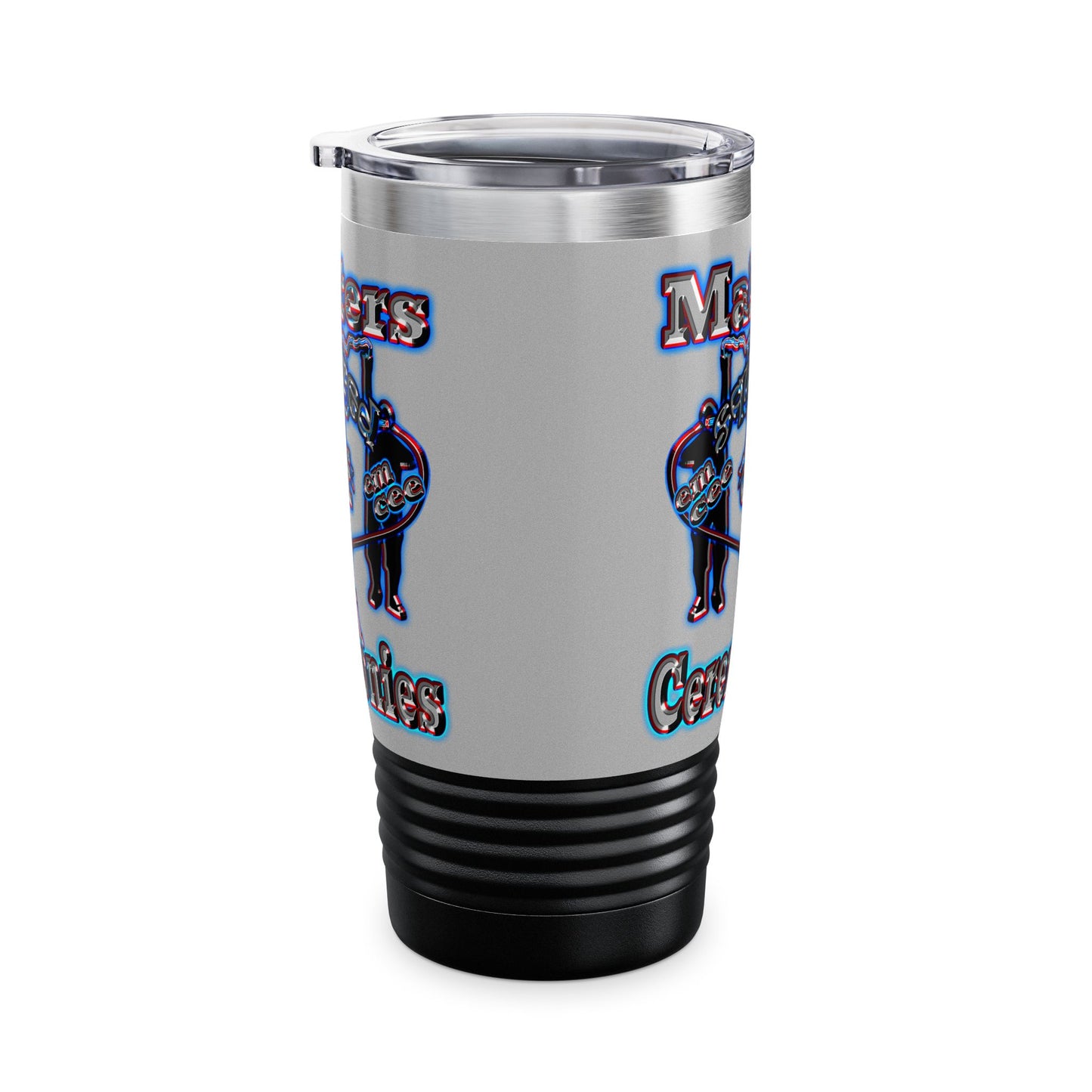 em cee squared - Ringneck Tumbler, 20oz (light grey)
