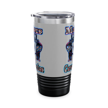 em cee squared - Ringneck Tumbler, 20oz (light grey)