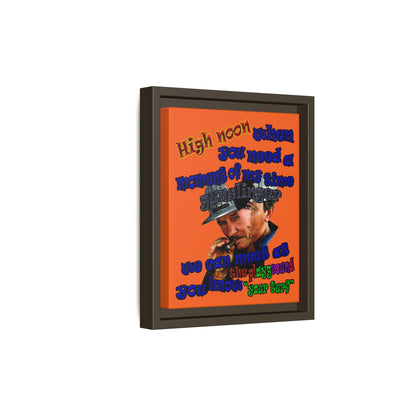 high noon - framed canvas art (orange)