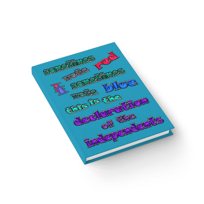 declaration of the independents - journal-blank (turquoise)