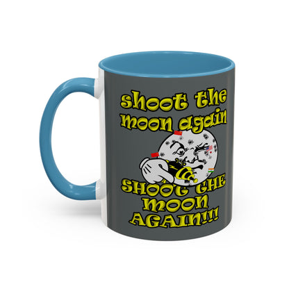 shoot the moon again - Accent Mug (dark grey)