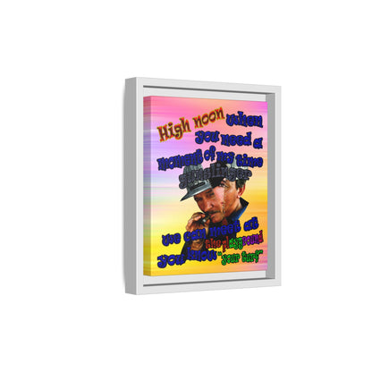 high noon - framed canvas art (color blur)