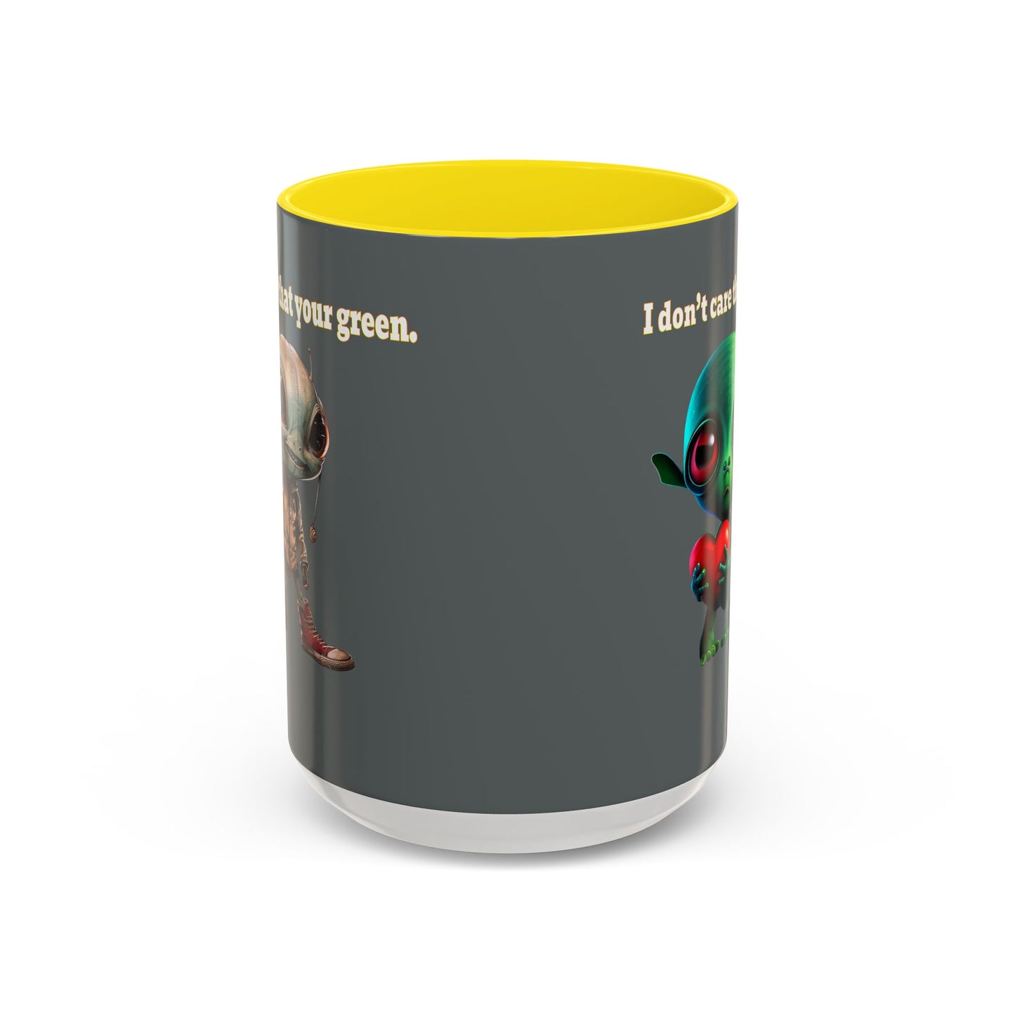 I don't care that your grey - Accent Mug (dark grey)