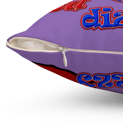 santa's shoes - Spun Polyester Square Pillow - (light purple)
