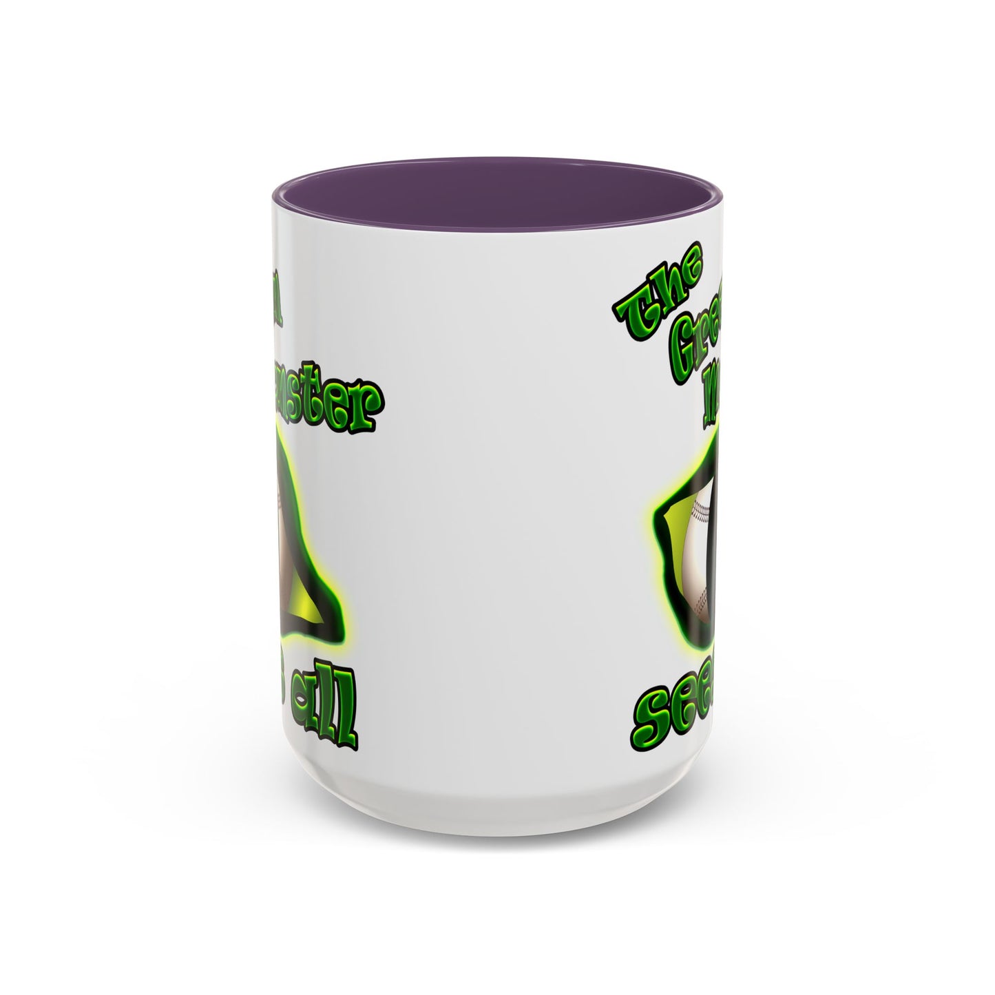 green monster - Accent Mug (white)