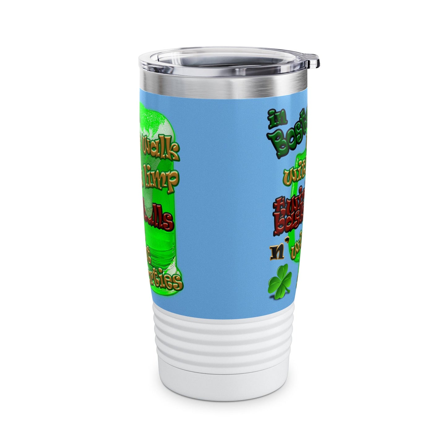 celtics logo - Ringneck Tumbler, 20oz (light blue)