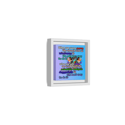 doggystyle - framed canvas art (light blue-purple wave)