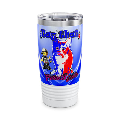 tag that - Ringneck Tumbler, 20oz (blue-white wave)