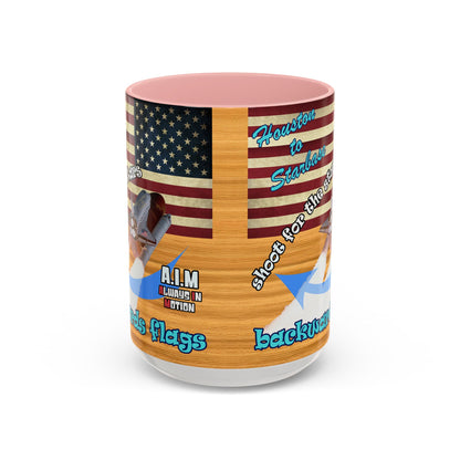 shoot for the stars - Accent Mug (butterscotch wood finish)