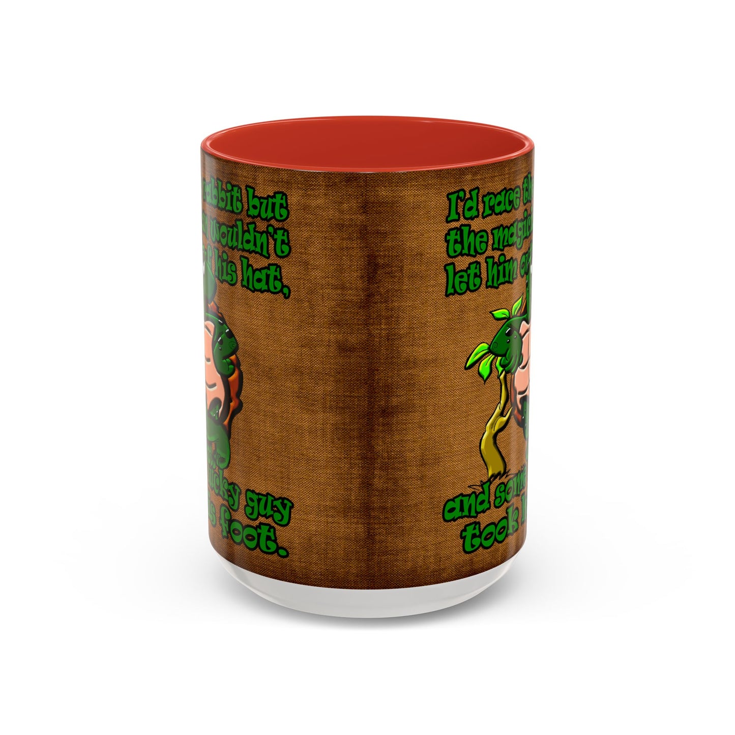 turtle race - Accent Mug (brown papyrus)