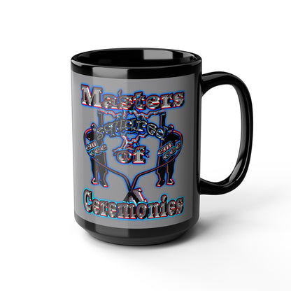 em cee squared - Black Mug (grey)