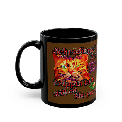 schrodinger's cat - Black Mug (brown)