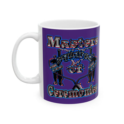 em cee squared - White Mug (purple)