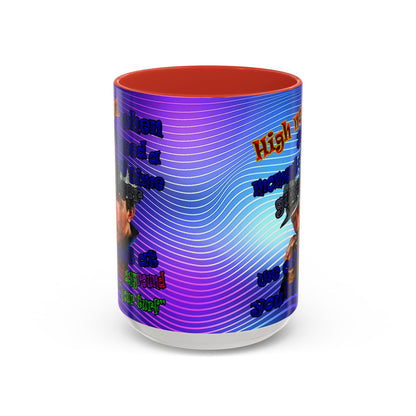 high noon - Accent Mug (purple wave)